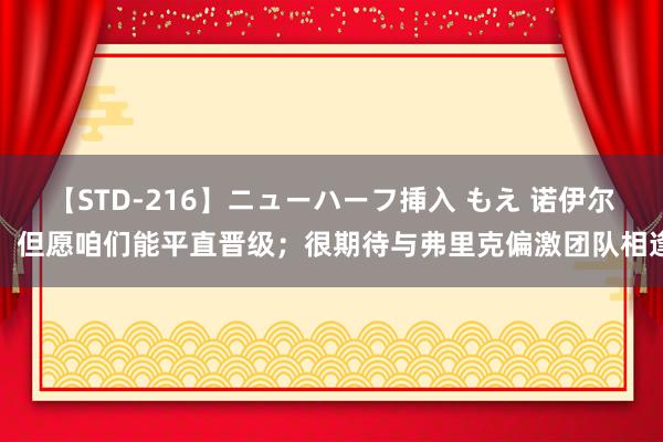 【STD-216】ニューハーフ挿入 もえ 诺伊尔：但愿咱们能平直晋级；很期待与弗里克偏激团队相逢