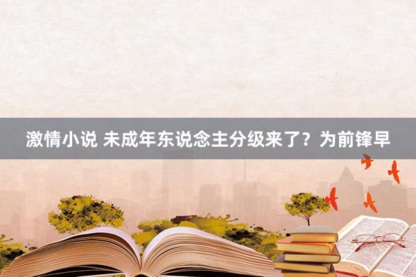 激情小说 未成年东说念主分级来了？为前锋早